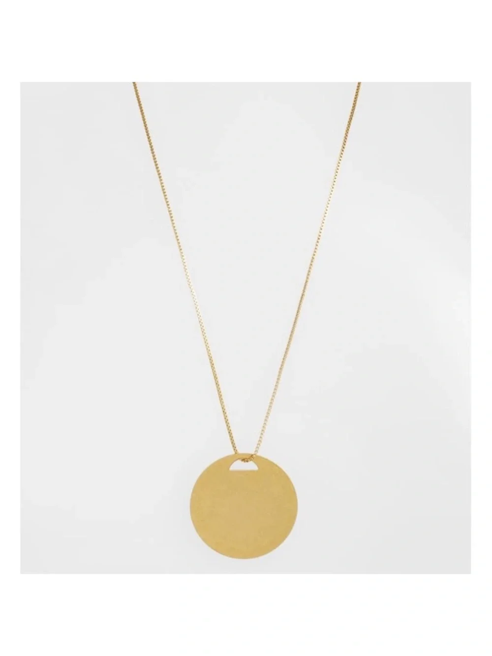Madewell Circle Pendant Necklace w Dust Bag - Picture 3 of 7